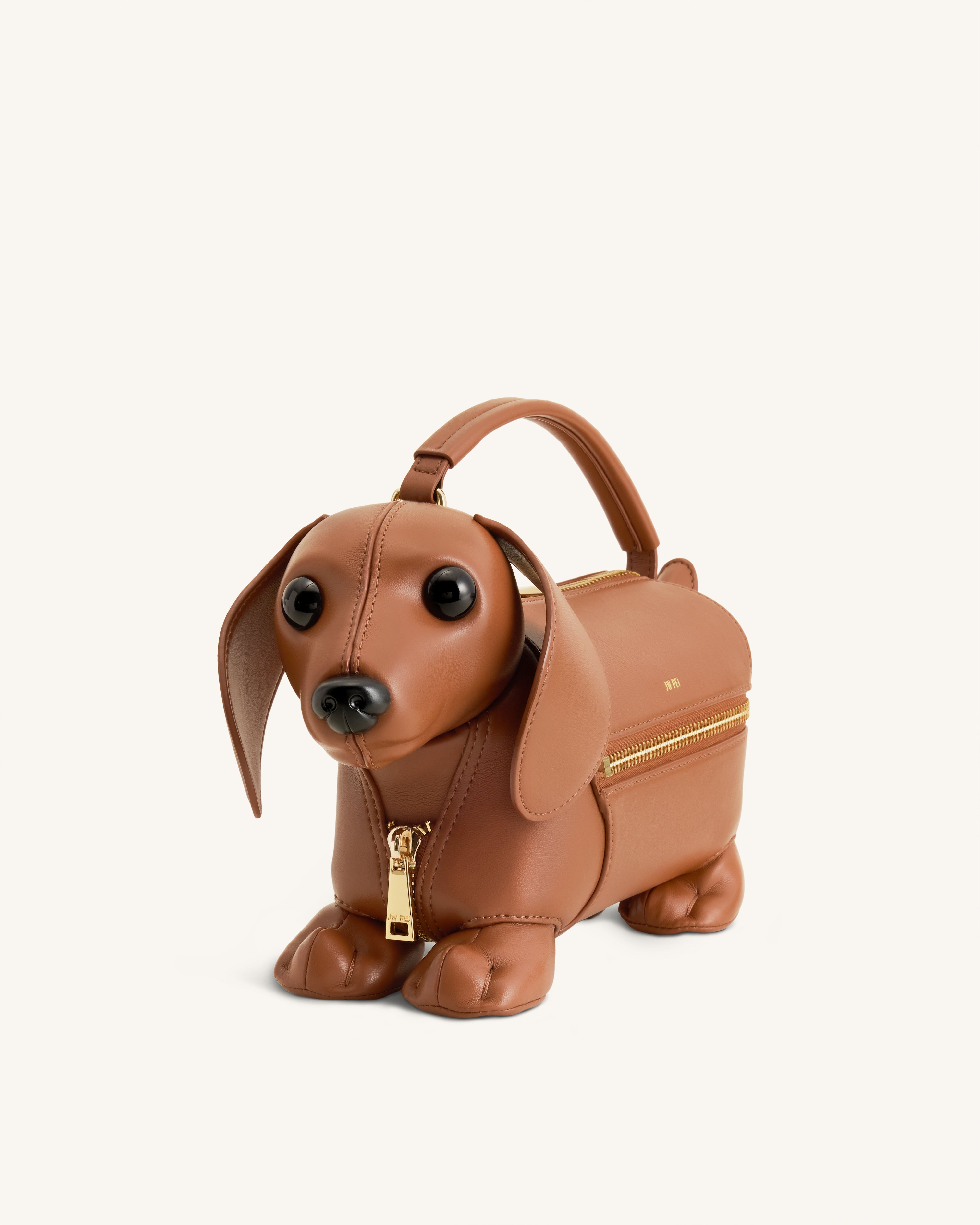 TAMBURINS 犬型ファーバッグ ピンク＋パフュームサンシャインのサンプル Emilia 犬型バッグ - ブラウン – JW PEI Japan Official