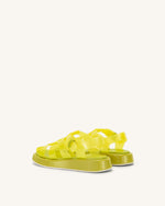Piper プラットフォームサンダル - 黄色