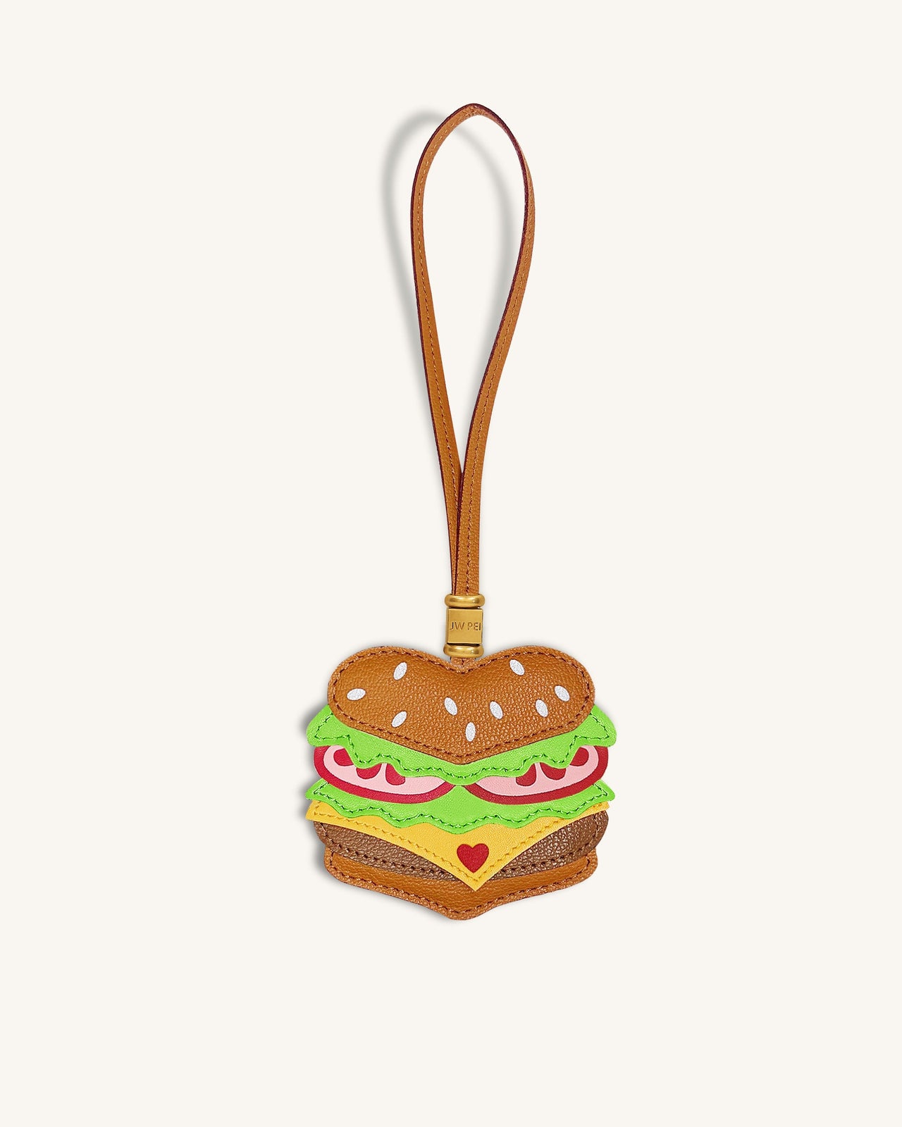 ハンバーガー バッグチャーム - ブラウン