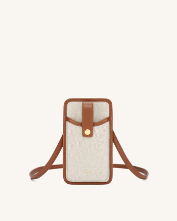 Aylin ズックの携帯電話バッグ - ブラウン
