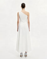 Iris 花柄ホルターネックボディコンドレス - ホワイト