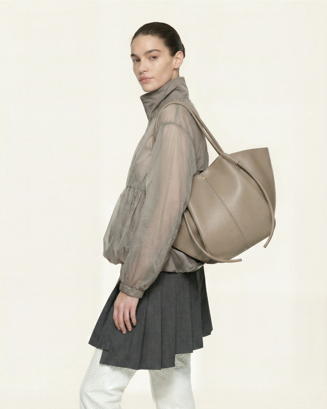 Nala ワイドトートバッグ - トープ