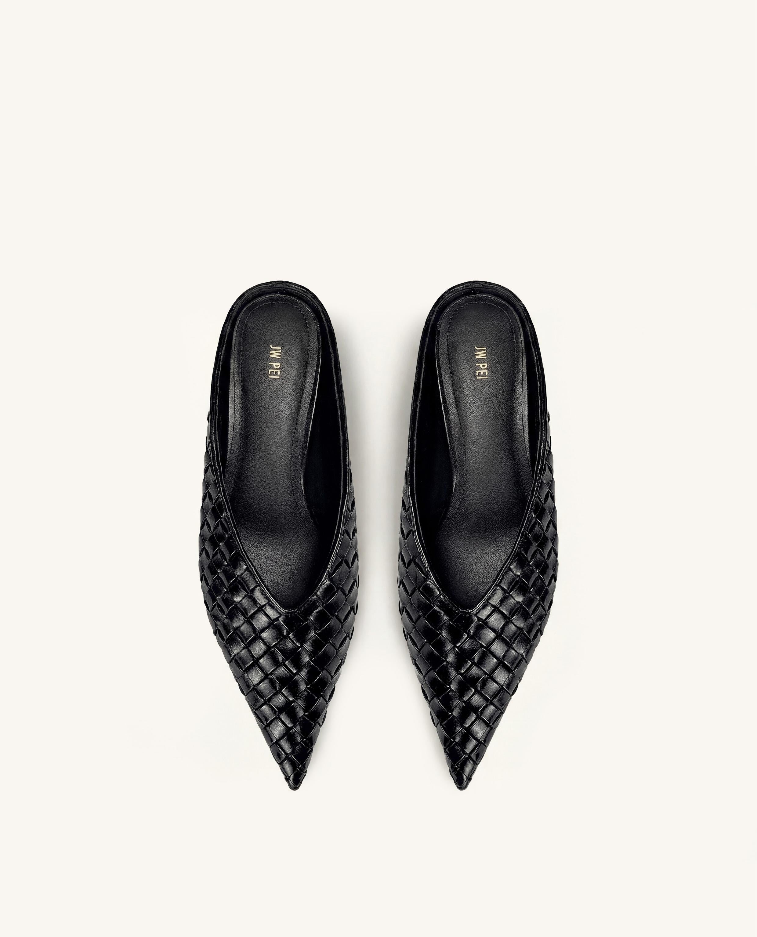 JW PEI ブラックミュール 6.5 Shoes - JW PEI Japan Official