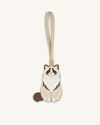 ラグドールキャット バッグチャーム - ベージュ
