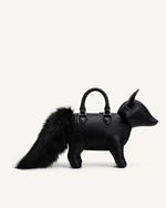 Kai フォックスシェイプ トップハンドルバッグ - ブラック