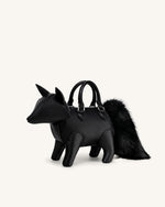 Kai フォックスシェイプ トップハンドルバッグ - ブラック