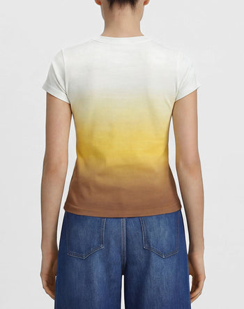 The Slacker フェードアウト Tシャツ - デザートサンセット