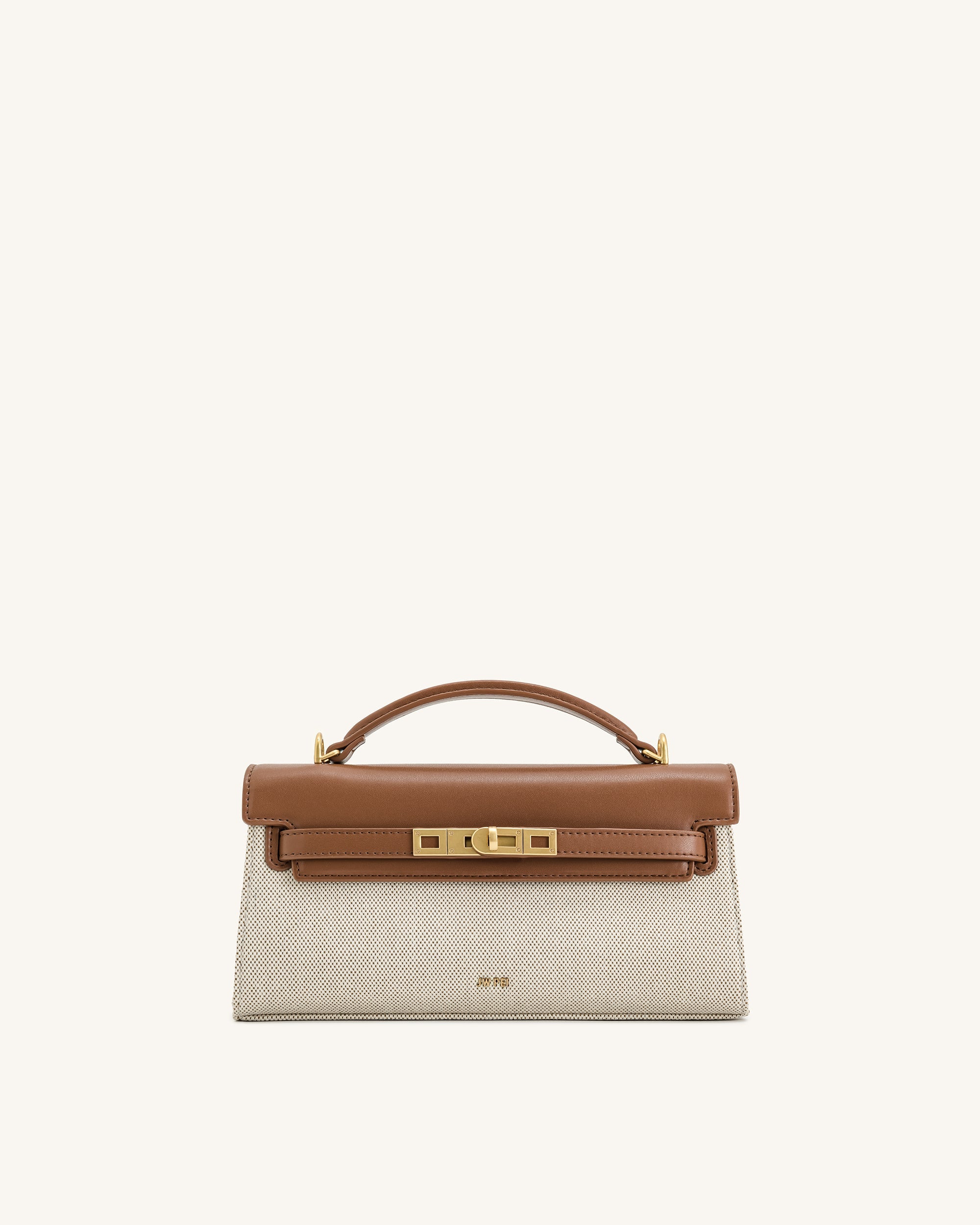 Noor トップハンドルバッグ - ブラウンキャンバス - JW PEI Japan Official