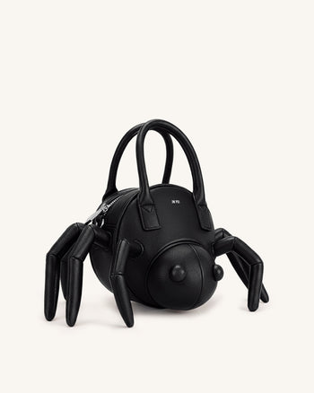 Siena スパイダーシェイプ トップハンドルバッグ - ブラック