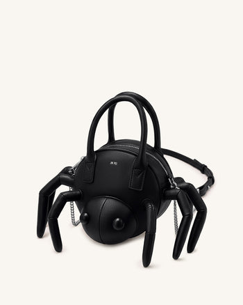 Siena スパイダーシェイプ トップハンドルバッグ - ブラック