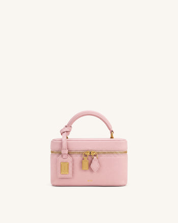 Cleo ボックス型 トップハンドルバッグ - ピンク