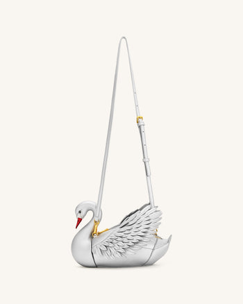 Alani 白鳥型 クロスボディバッグ - シルバー