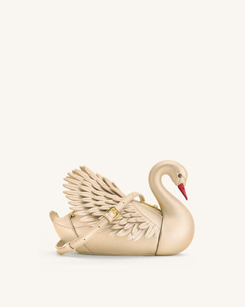 Alani 白鳥型クロスボディバッグ - ゴールド