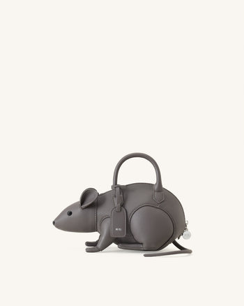 Mia マウス型 トップハンドルバッグ - グレー