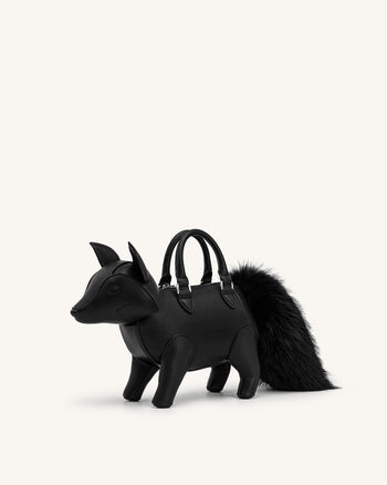 Kai フォックスシェイプ トップハンドルバッグ - ブラック