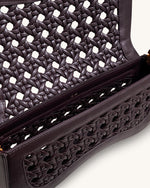 Joy 編み込みショルダー - ダークレッド