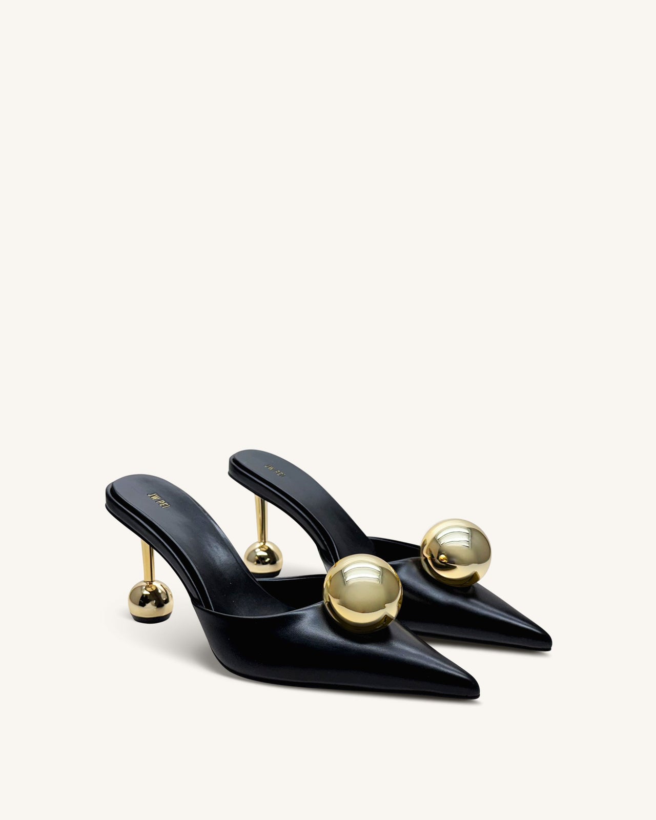 Sofia スフィアヒールミュール - ブラック