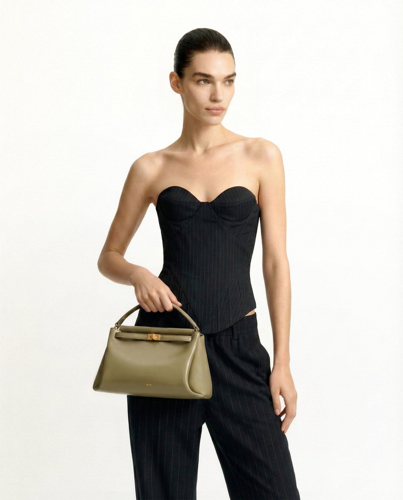 Carmen トップハンドルバッグ - グリーン