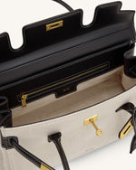 Yara ショルダーバッグ - ブラックキャンバス