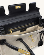 Yara ショルダーバッグ - ブラックキャンバス