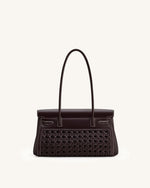 Yara ショルダーバッグ - ダークレッド