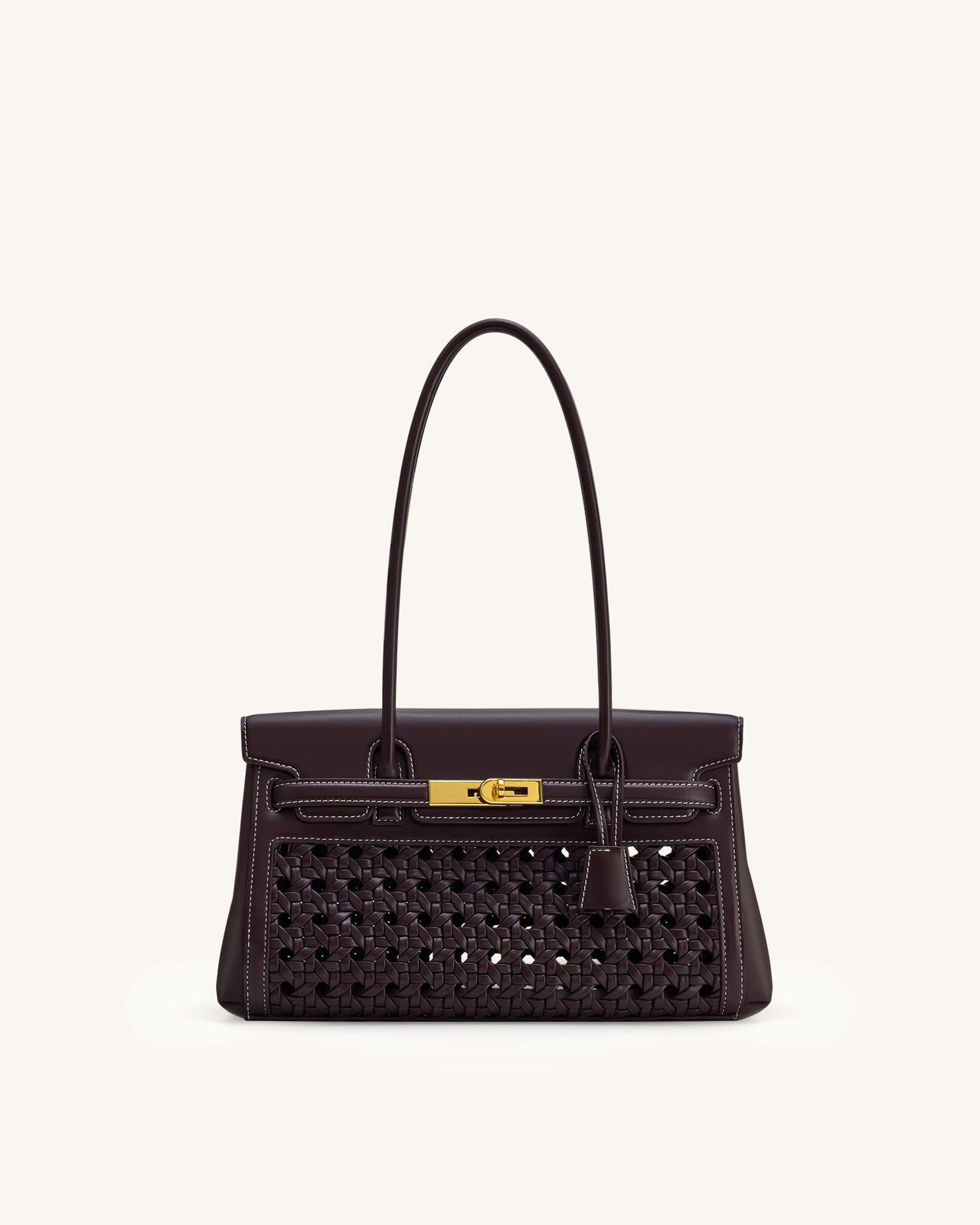 Yara ショルダーバッグ - ダークレッド