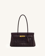 Yara ショルダーバッグ - ダークレッド