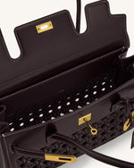 Yara ショルダーバッグ - ダークレッド