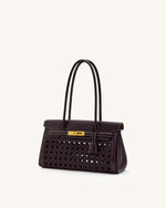 Yara ショルダーバッグ - ダークレッド