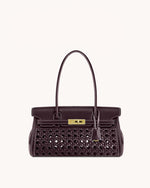 Yara ショルダーバッグ - ダークレッド