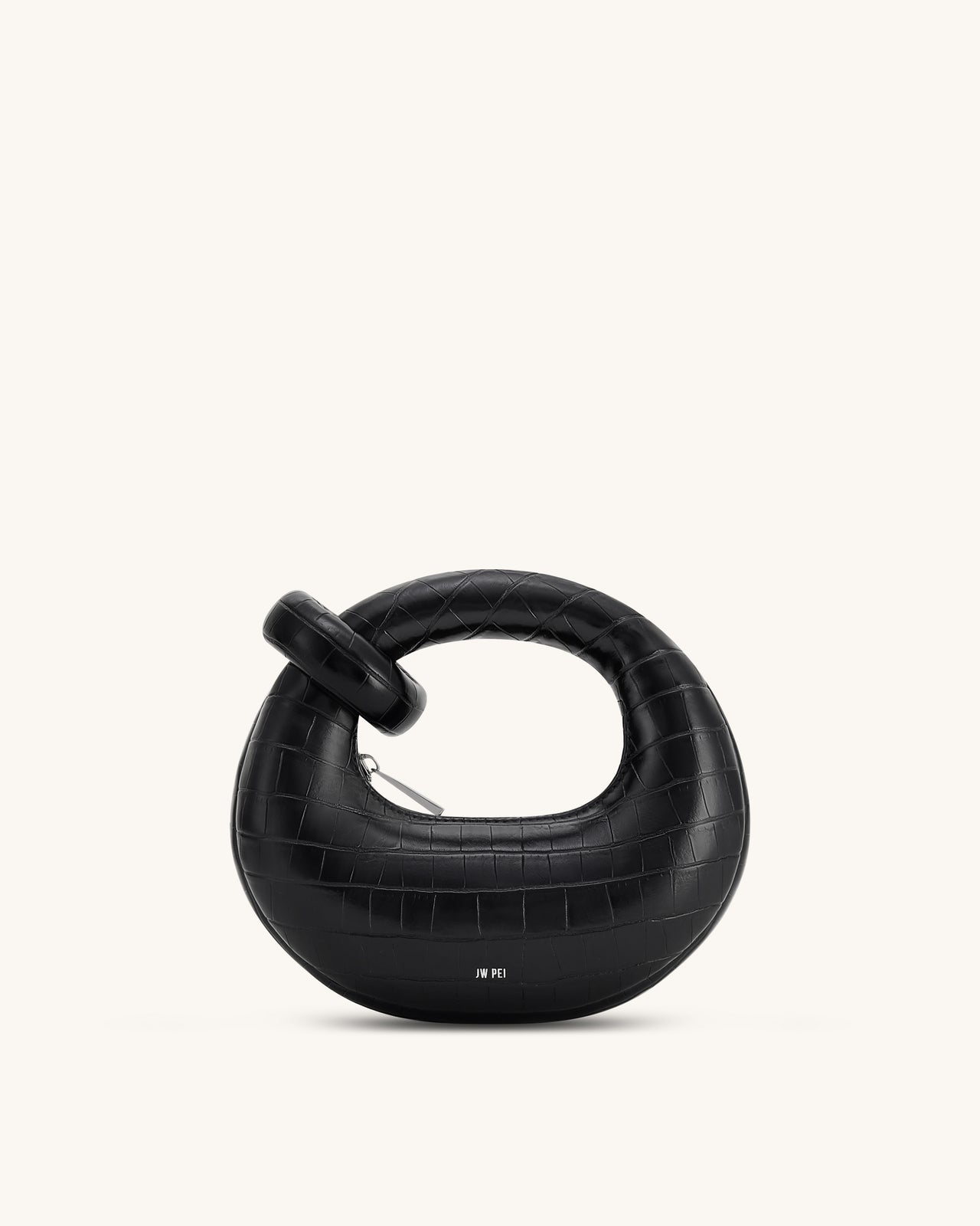 Abacus ミニトップハンドルバッグ - ブラッククロコ