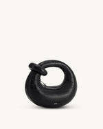 Abacus ミニトップハンドルバッグ - ブラッククロコ