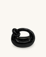 Abacus ミニトップハンドルバッグ - ブラッククロコ