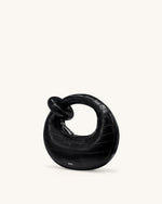 Abacus ミニトップハンドルバッグ - ブラッククロコ