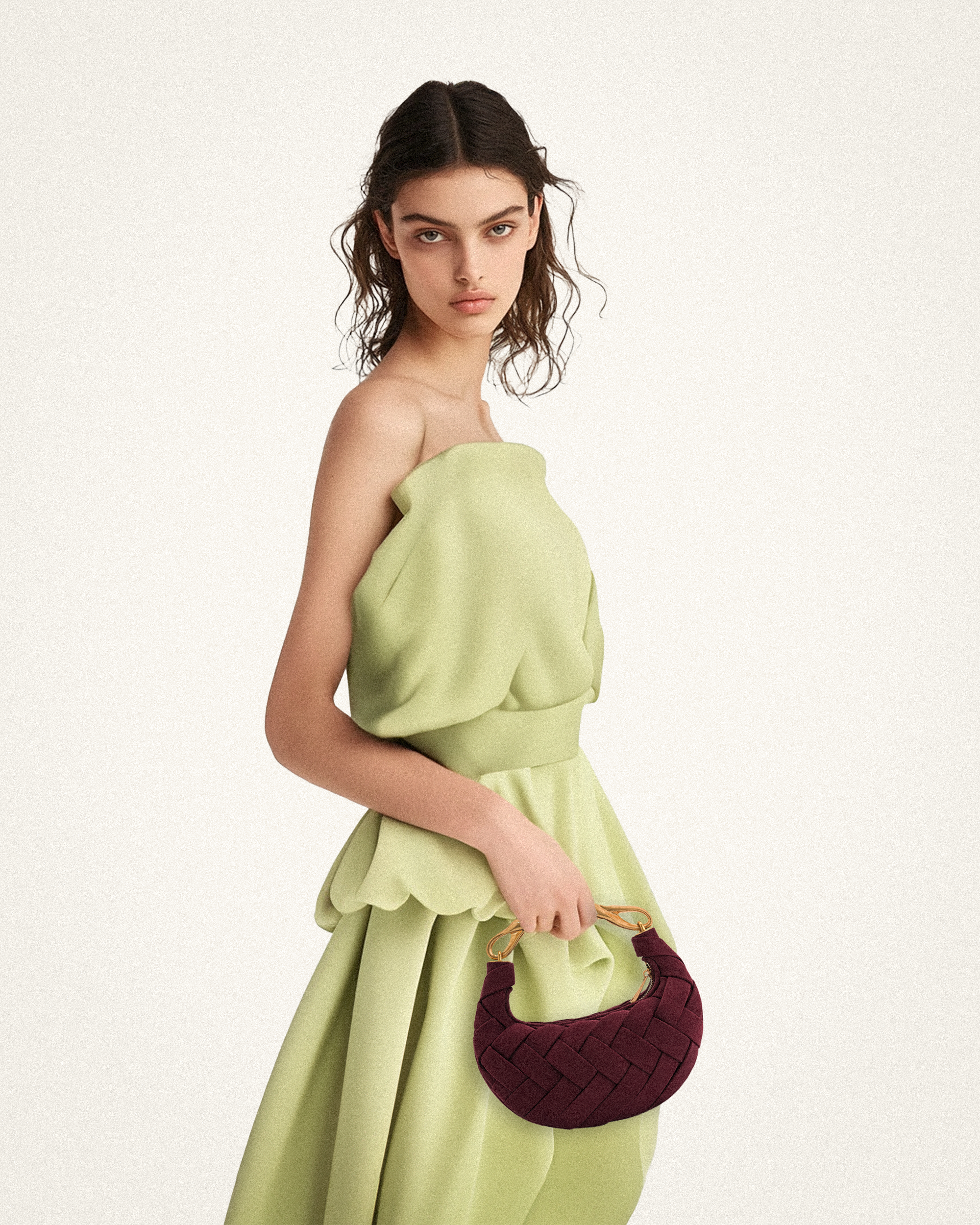 Orla ウィーブハンドバッグ - クラレット - JW PEI Japan Official Orla ウィーブハンドバッグ - クラレット - JW PEI Japan Official