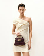 Elise トップハンドルバッグ - ディープバーガンディ