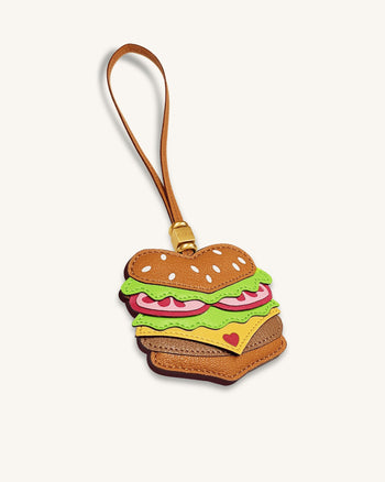 ハンバーガー バッグチャーム - ブラウン