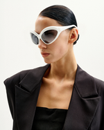 Quorra キャットアイサングラス - ホワイト