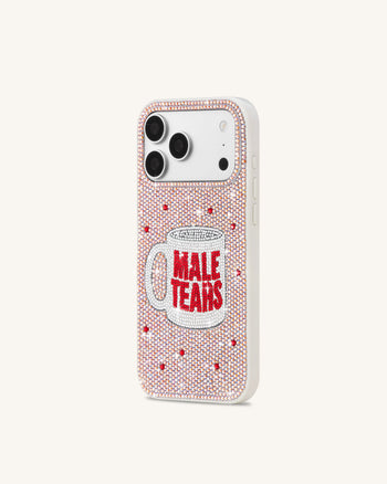 メールティアーズ マグ ラインストーン スマホケース - Pink