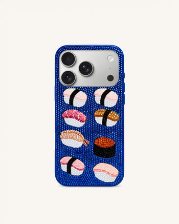 寿司 スマホケース - マルチカラー ブルー