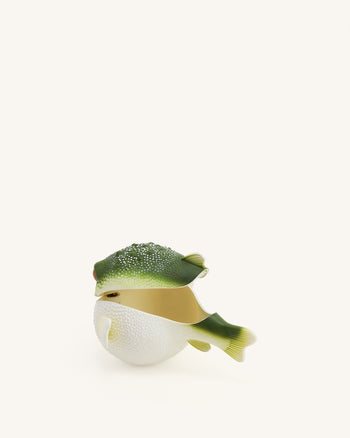 フグ型クラッチバッグ