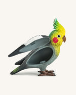 グレーオカメインコ クラッチバッグ - マルチカラー