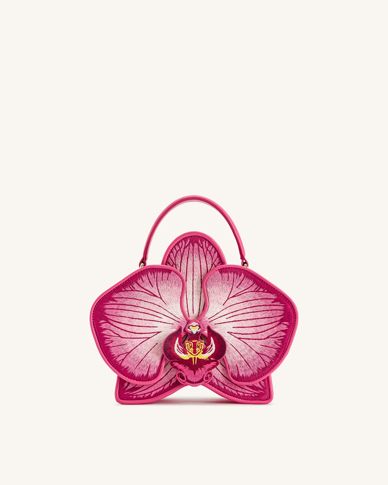 Flora オーキッド型トップハンドバッグ - ピンク