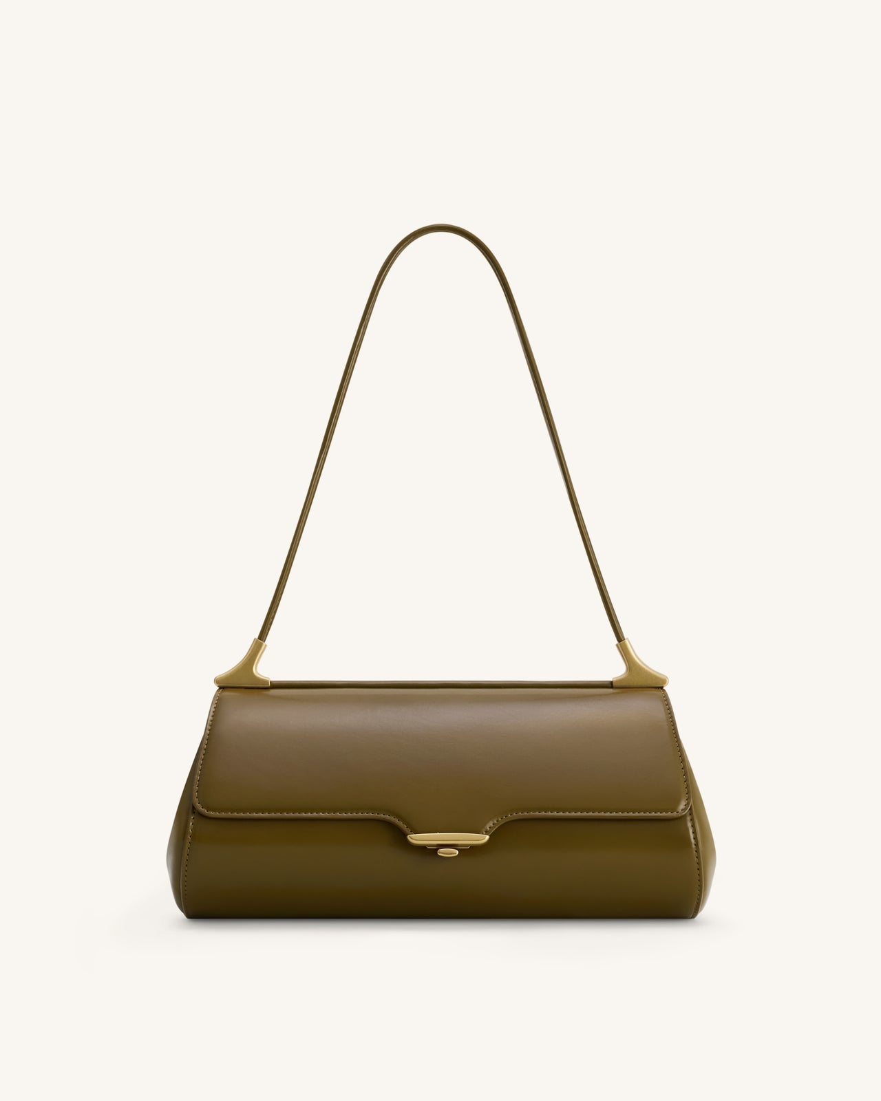 Eloise ショルダーバッグ - オリーブグリーン