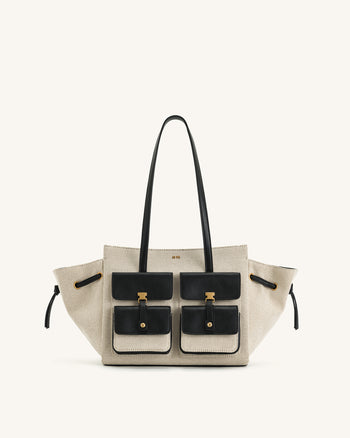 Linda トートバッグ - キャンバスブラック