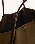 Nala ワイドトートバッグ - モカブラウン