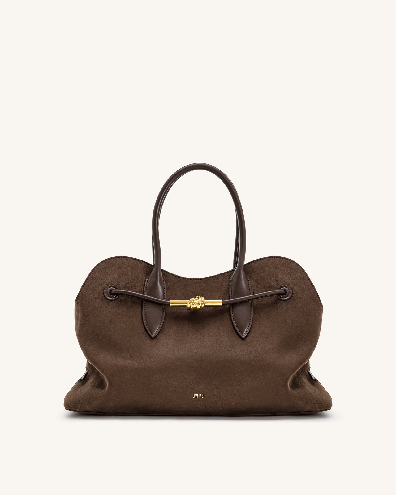 Adele メタルロープノット トートバッグ - モカブラウン