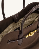 Adele メタルロープノット トートバッグ - モカブラウン