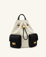 Avery ドローストリング ユーティリティバックパック – ブラックキャンバス