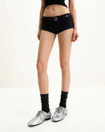 Kayla ウィーブストラップフラットシューズ - シルバー